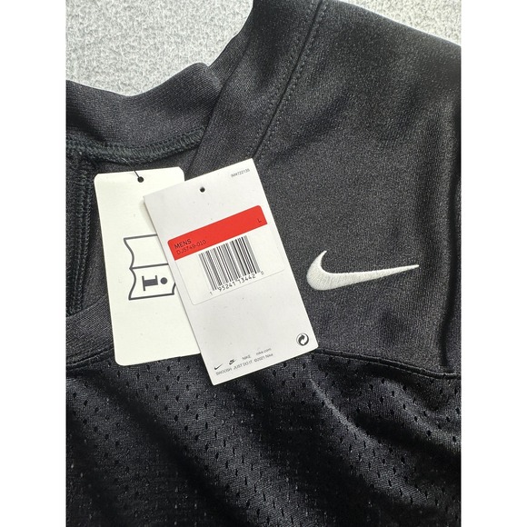 Nike Dri-FIT Shirt Mens Large Black Mesh Athletic DJ5749-010 Football Jersey - Picture 3 of 10